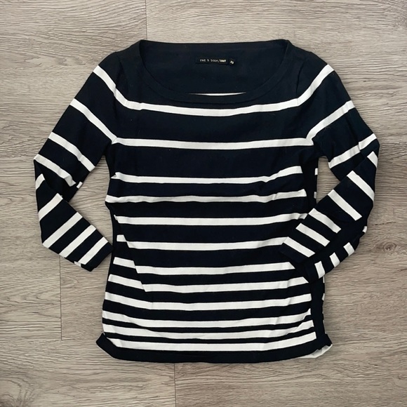 rag & bone Tops - Rag&Bone Striped Knit Top